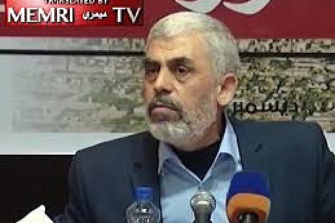 Hamas Gaza political bureau head Yahya Sinwar. (MEMRI)