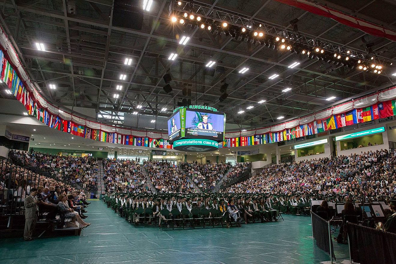 A view of Binghamton University commencement in 2017. Credit: Facebook.