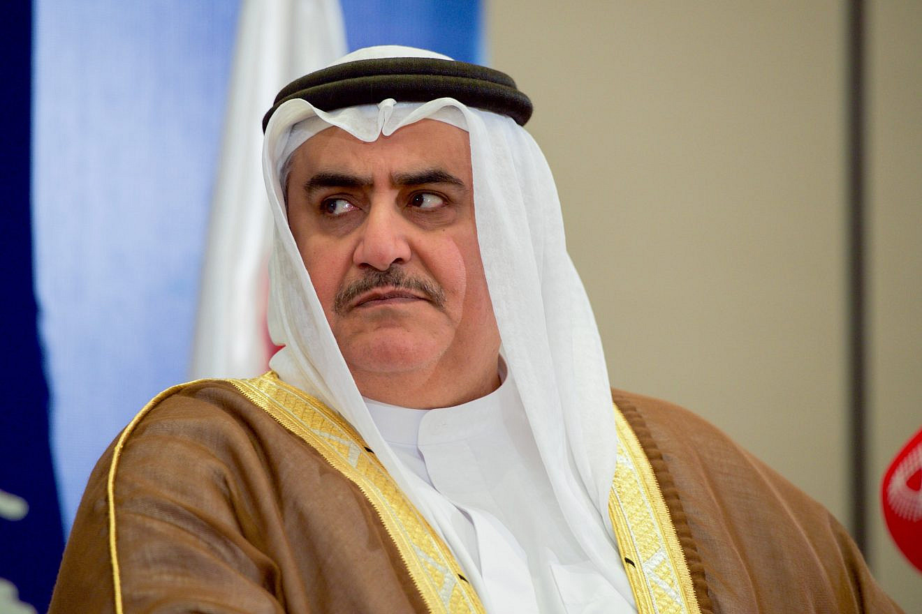 Bahrain’s Foreign Minister Khalid bin Ahmed Al Khalifa. Credit: Wikimedia Commons.