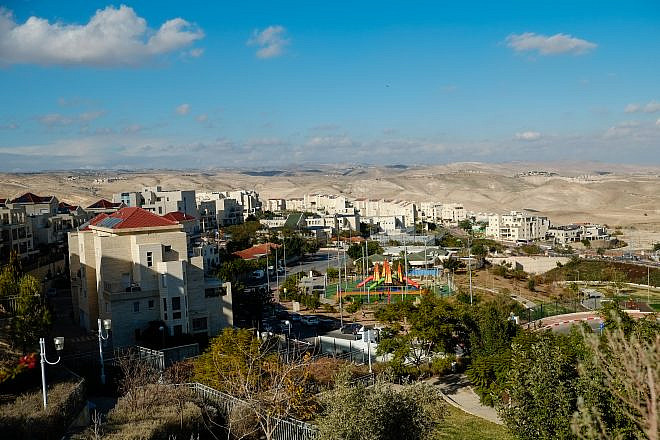 The city of Ma’ale Adumim, located four miles from Jerusalem’s municipal boundary, Jan. 1, 2017. Photo by Yaniv Nadav/Flash90.