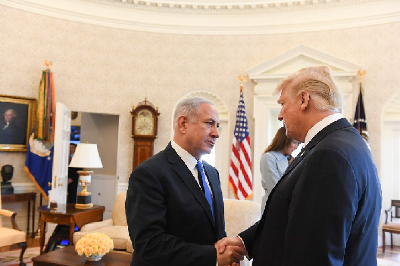 Israeli Prime Minister Benjamin Netanyahu with U.S. President Donald Trump at the White House in Washington D.C., on March 5, 2018. Photo by Haim Zach/GPO.