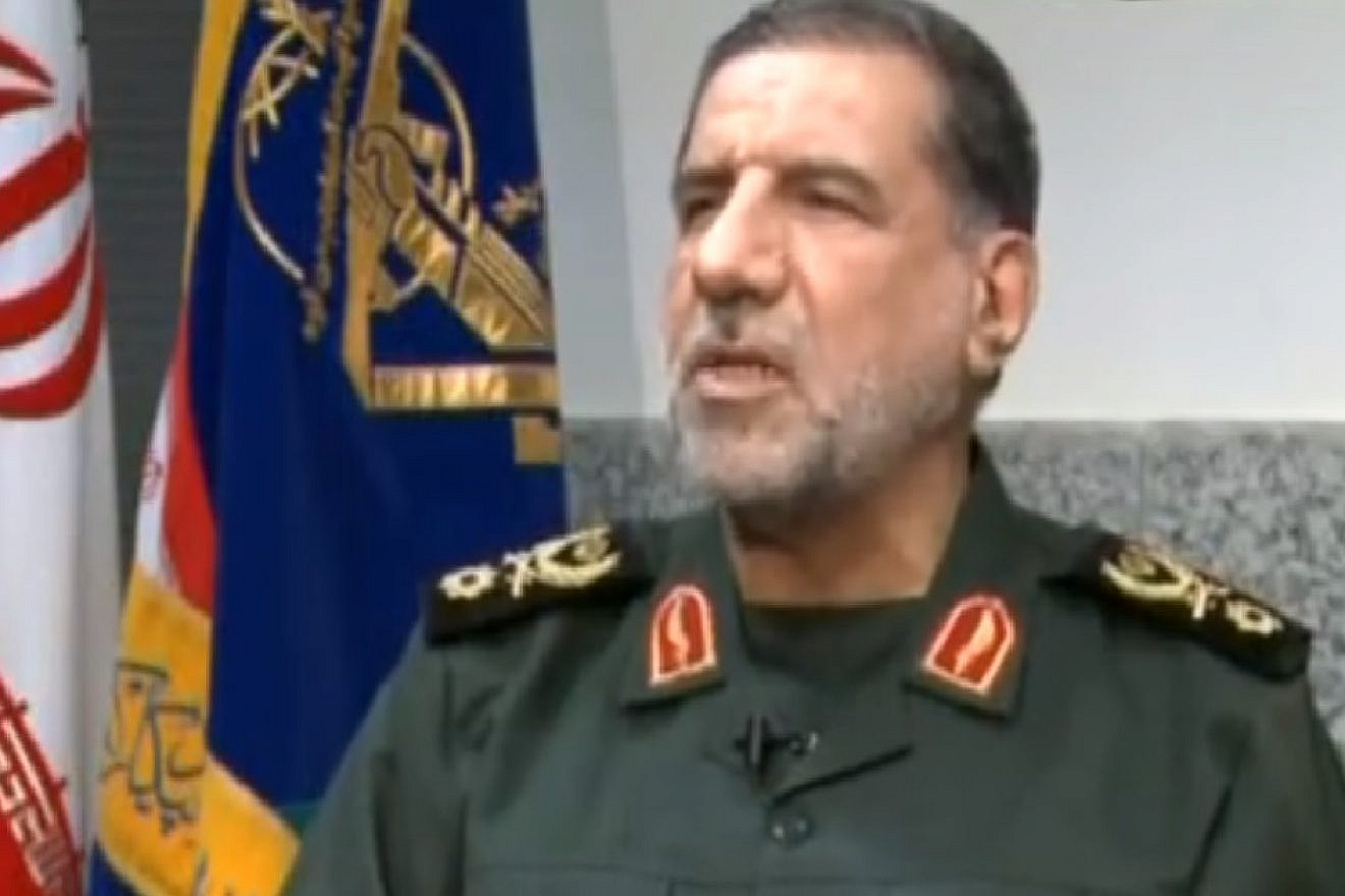 Iran’s Revolutionary Guard commander Ismail Kowsari. Credit: Screenshot.