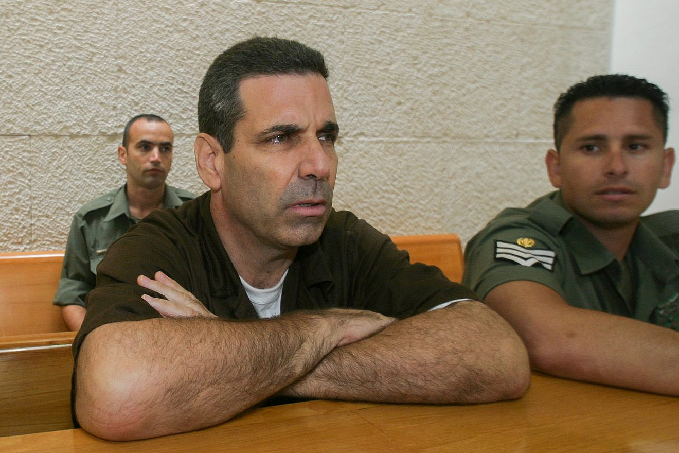 Former energy minister Gonen Segev seen at the Supreme Court in Jerusalem in June 2018, for the appeal on his prison sentence on Aug. 18, 2006. Photo by Flash90.