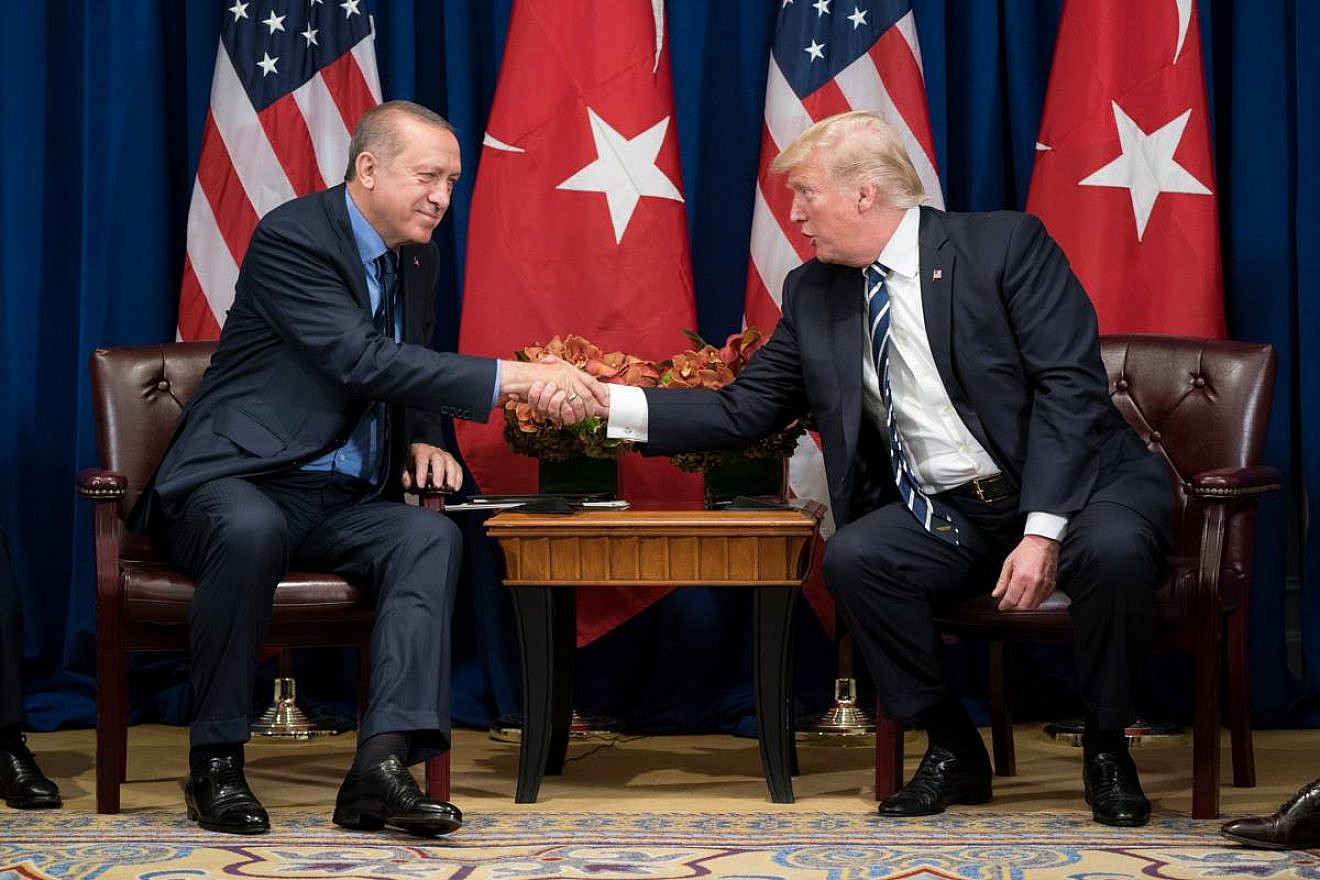 Turkish President Recep Tayyip Erdogan with U.S. President Donald Trump at the sidelines of the United Nations General Assembly in September 2017. Credit: Official White House Photo by Shealah Craighead.