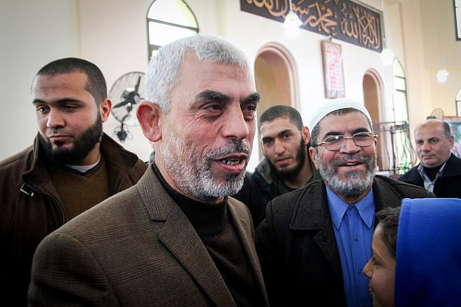 Yahya Sinwar, leader of Hamas in the Gaza Strip, Feb. 24, 2017. Photo by Abed Rahim Khatib/Flash90.