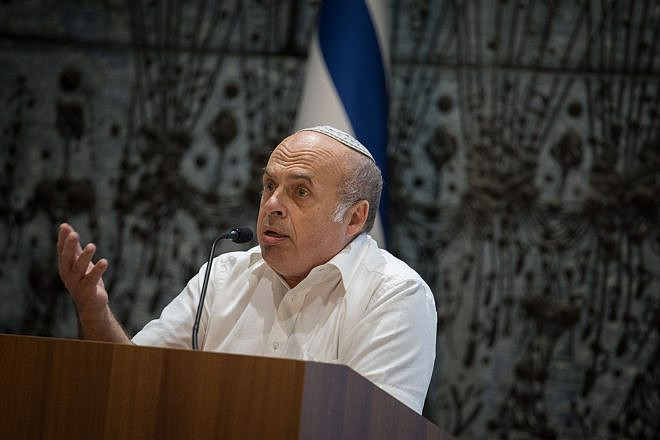 Natan Sharansky speaks during a Limud event ahead of the Jewish mourning day of Tisha B’Av, at the Israeli president’s residence in Jerusalem on July 31, 2017. Photo by Hadas Parush/Flash90.