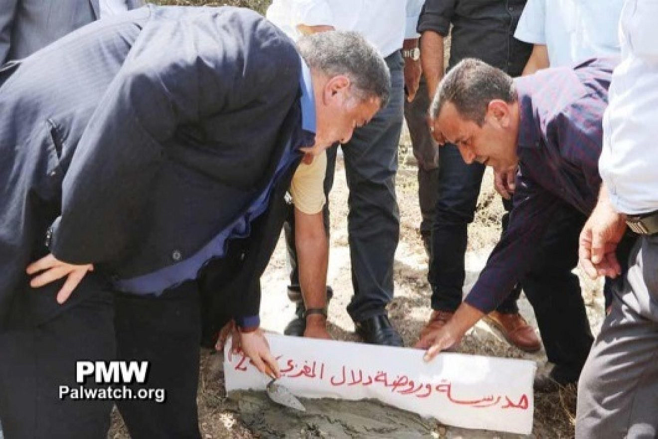 Foundation being laid for school named after terrorist Dalal Mughrabi, this time not with Belgian funds (PMW)