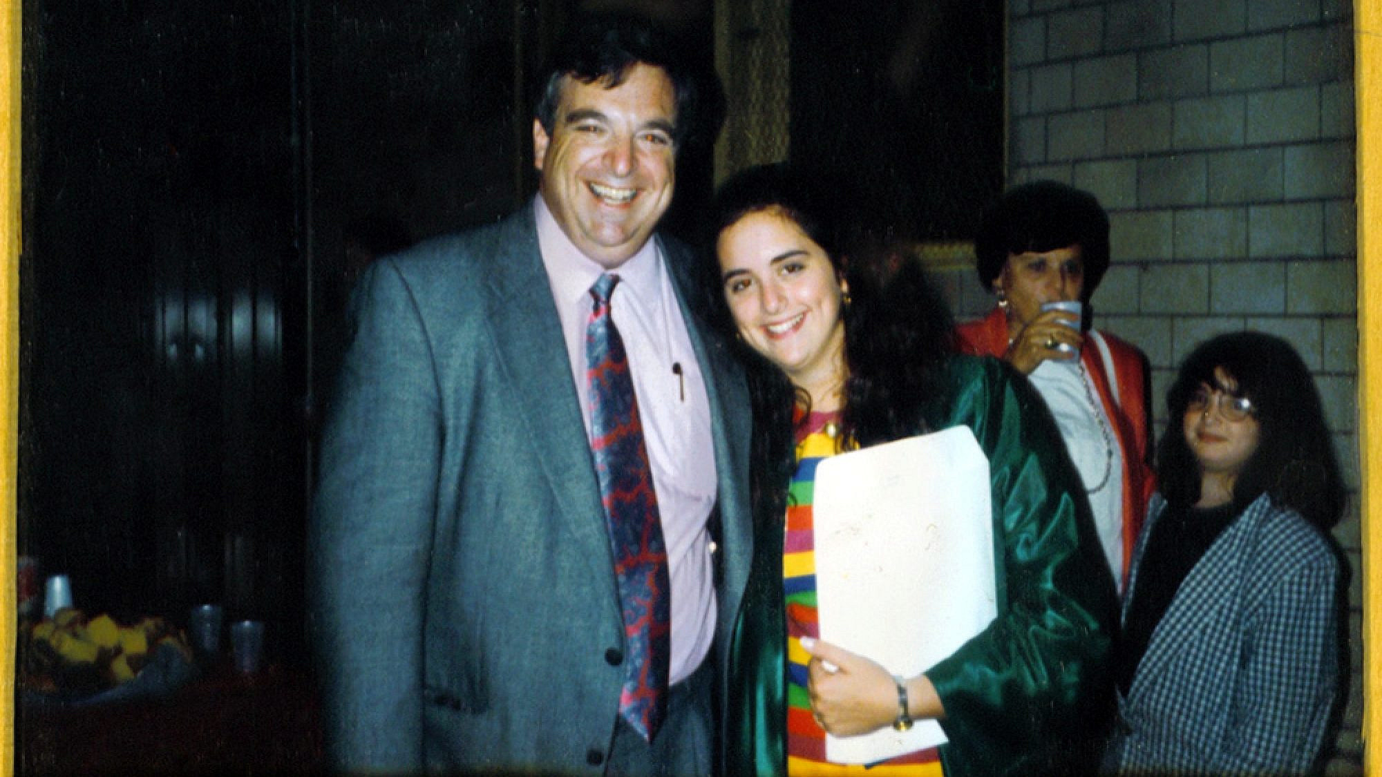 The last photo taken of Stephen M. Flatow with his daughter, Alisa, who was killed in April of 1995 in a terror attack in Israel along with seven others. Credit: Courtesy.
