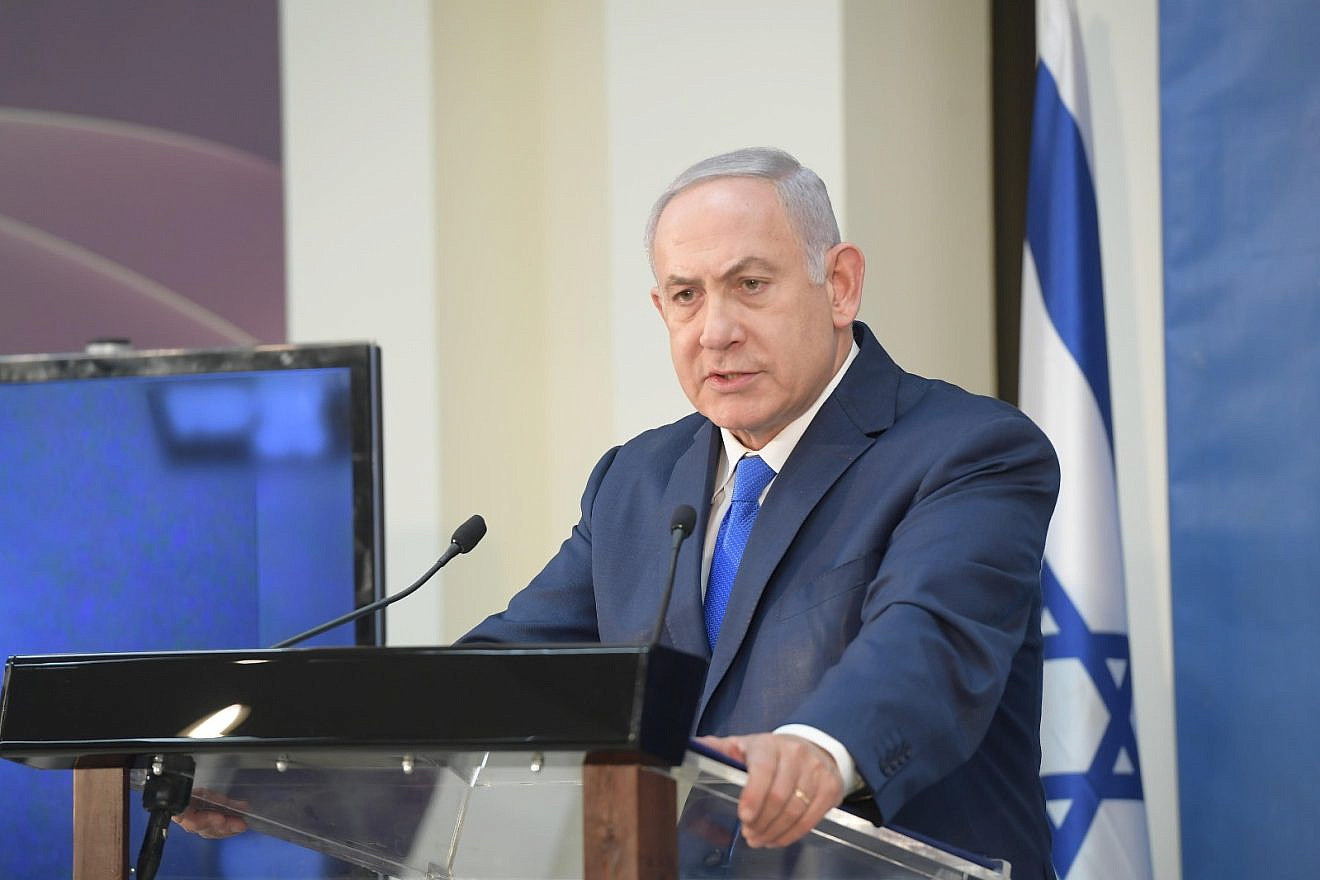 Israeli Prime Minister Benjamin Netanyahu at the Defense Ministry in Tel Aviv, Dec. 4, 2018. Credit: Amos Ben-Gershom/GPO.