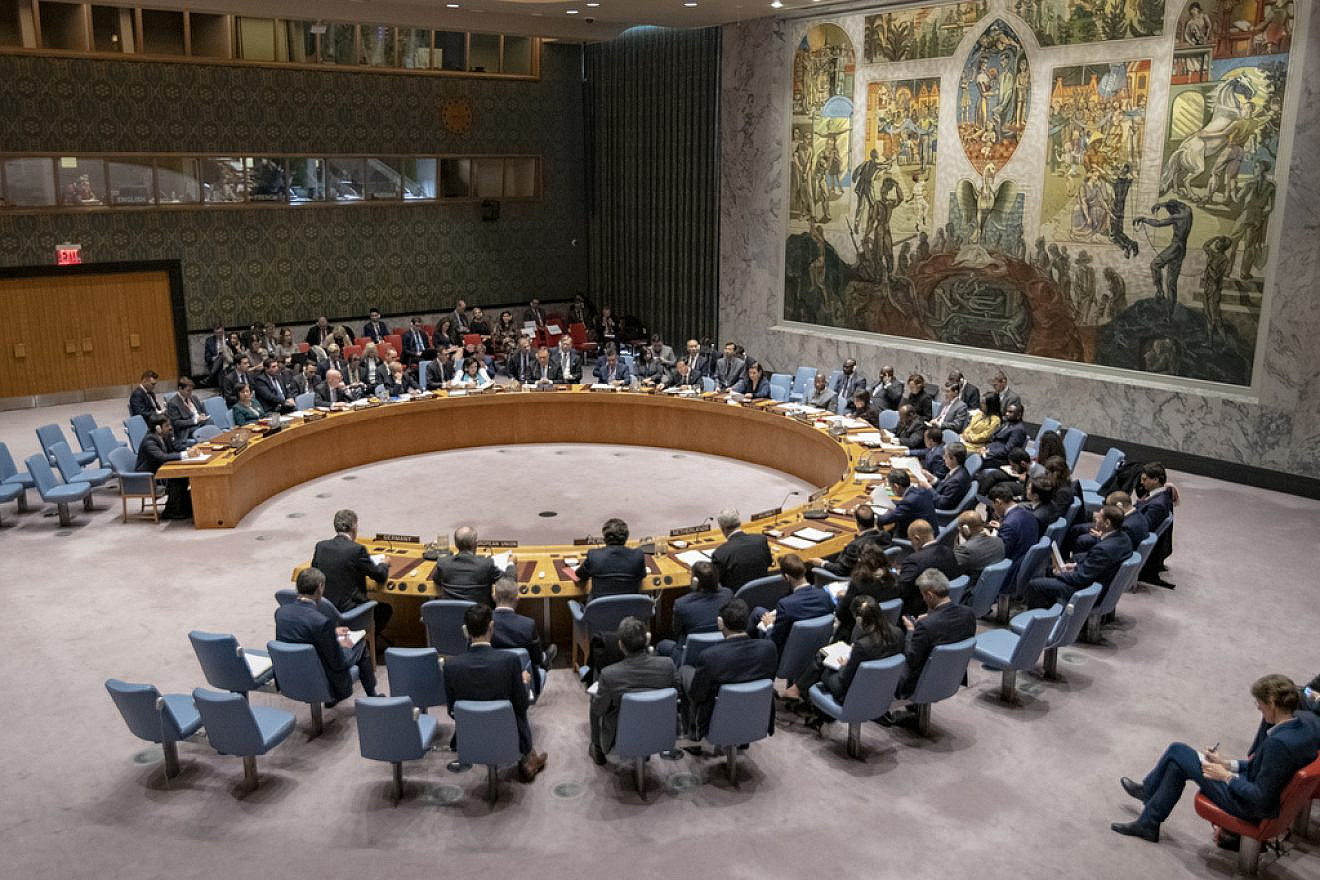 A U.N. Security Council meeting on Iran in New York City on Dec. 12, 2018. Credit: U.S. State Department Photo by Ron Przysucha/Public Domain.