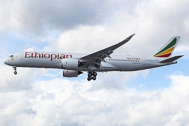 An Ethiopian Airlines airplane. Credit: Mark Harkin, Wikimedia Commons.