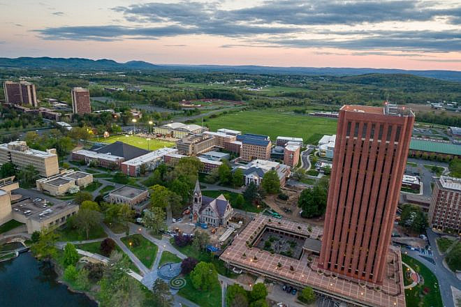 The campus of the University of Massachusetts at Amherst. Credit: UMass Amherst.