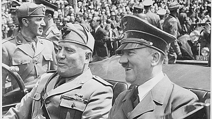 Nazi leader Adolf Hitler and Italian leader Benito Mussolini in Germany in June 1940. Credit: pingnews.com via Flickr.