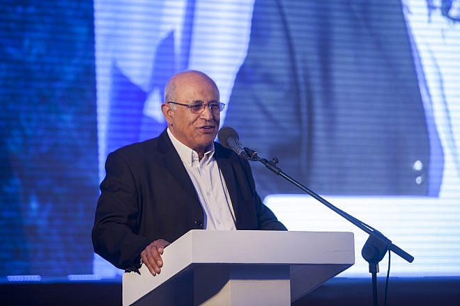 Avigdor Kahalani speaks at the Moskowitz Prize for Zionism ceremony in Jerusalem. May 29, 2014. Photo by Yonatan Sindel/Flash90.
