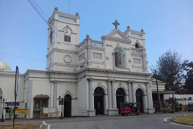 St. Anthony's Shrine in Kochcikade, Sri Lanka, one of several sites attacked in coordinated bombing attacks on Easter Sunday, April 21, 2019. Credit: Wikimedia Commons.