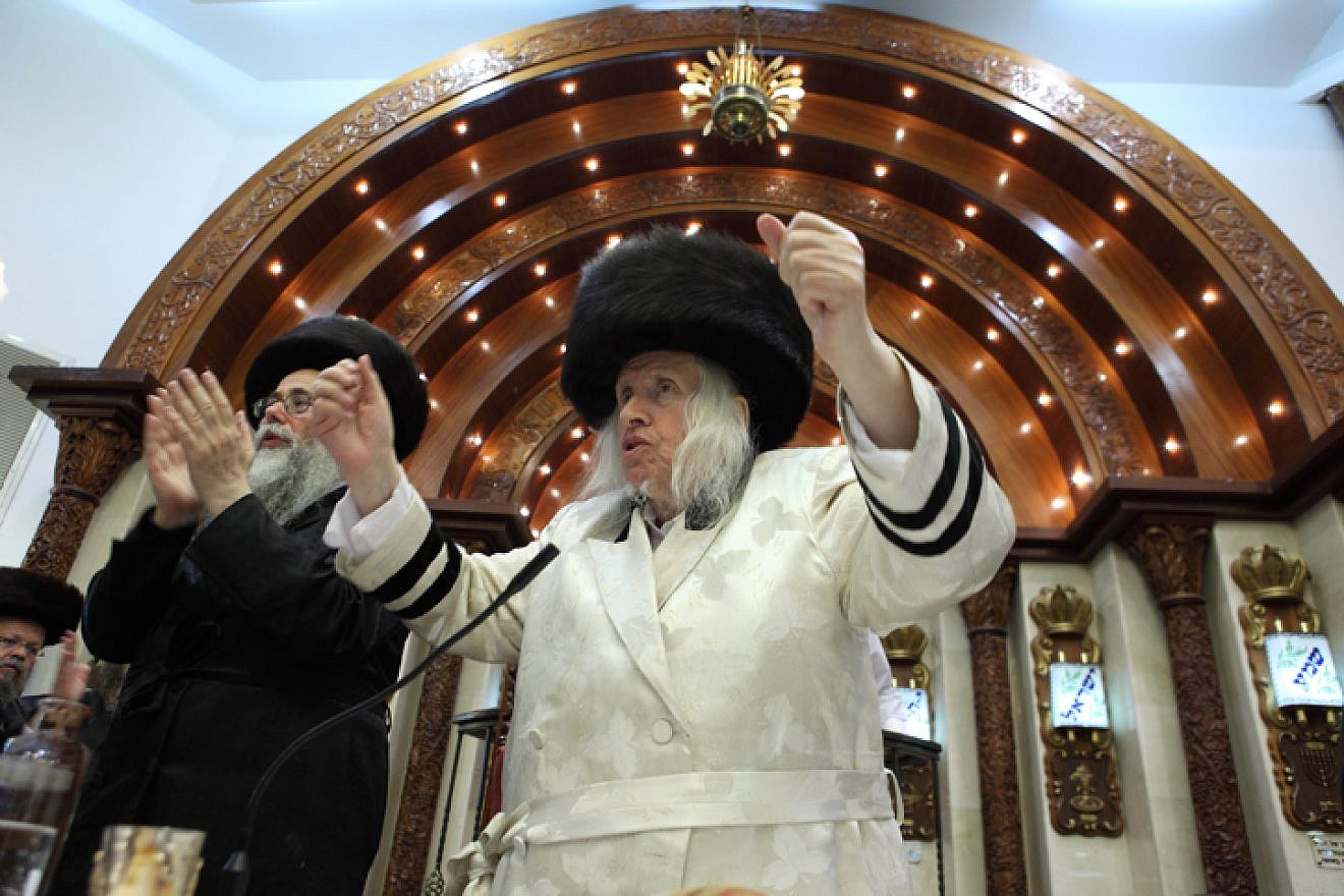 The Kaliver Rebbe, Rabbi Menachem Mendel Taub, Aug. 9, 2009. Photo by Yaakov Naumi/Flash90.