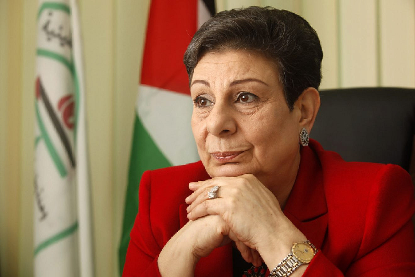 Palestinian politician Hanan Ashrawi in her office in Ramallah, Jan. 31, 2012. Photo by Miriam Alster/Flash90.