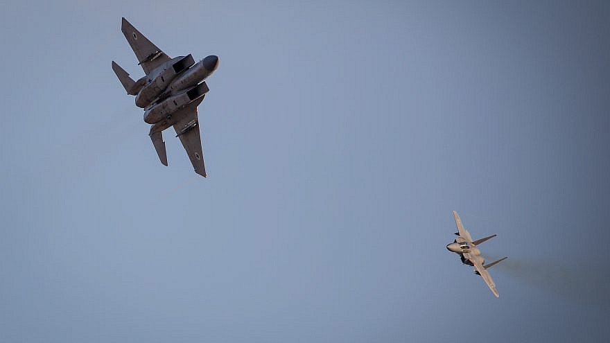 Israeli Air Force F-15 Eagle fighter planes. Credit: Aharon Krohn/Flash90.