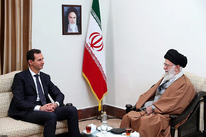 Iranian Supreme Leader Ayatollah Ali Khamenei meets with Syrian President Bashar Assad in Tehran on Feb 25, 2019. Credit: Wikimedia Commons.
