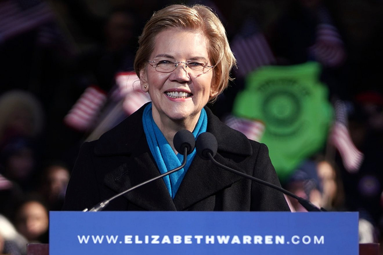 Sen. Elizabeth Warren (D-Mass.) announces her run for the 2020 presidential elections, Feb. 9, 2018. Credit: Flickr via Wikimedia Commons.