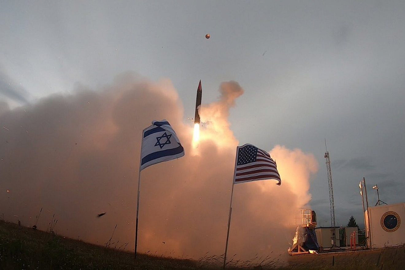 The Arrow 3 missile-defense system is tested in Alaska, July 28, 2019. Credit: Israeli Defense Ministry.
