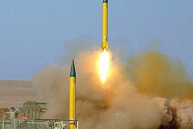 The Shahab-3 missile. seen here during Iran's 2012 "Great Prophet" military exercise. The Shahab-3 is a medium-range ballistic missile capable of delivering nuclear weapons. Credit: Hossein Velayati, Wikimedia Commons.