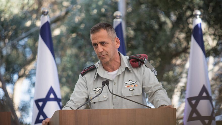 IDF Chief of Staff Aviv Kochavi speaks during an event honoring outstanding reservists, at the President’s Residence in Jerusalem on July 1, 2019. Photo by Hadas Parush/Flash90.