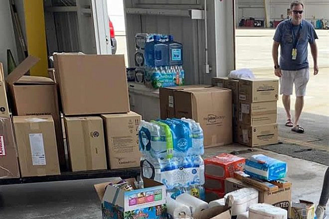 Seven Chabad centers in South Florida have begun collecting valuable supplies, including food, water, other staples, tarps and generators, to send to the beleaguered Bahamas. Credit: Chabad.org/News.
