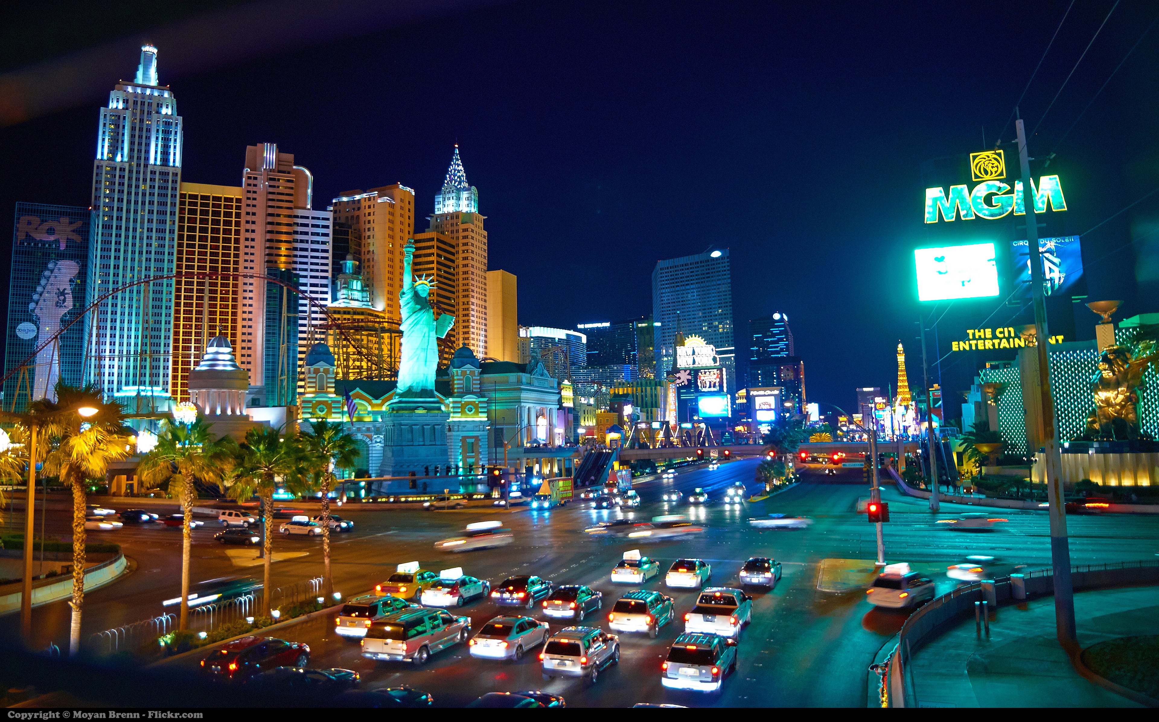 A view of the Las Vegas strip. Credit: Wikimedia Commons.