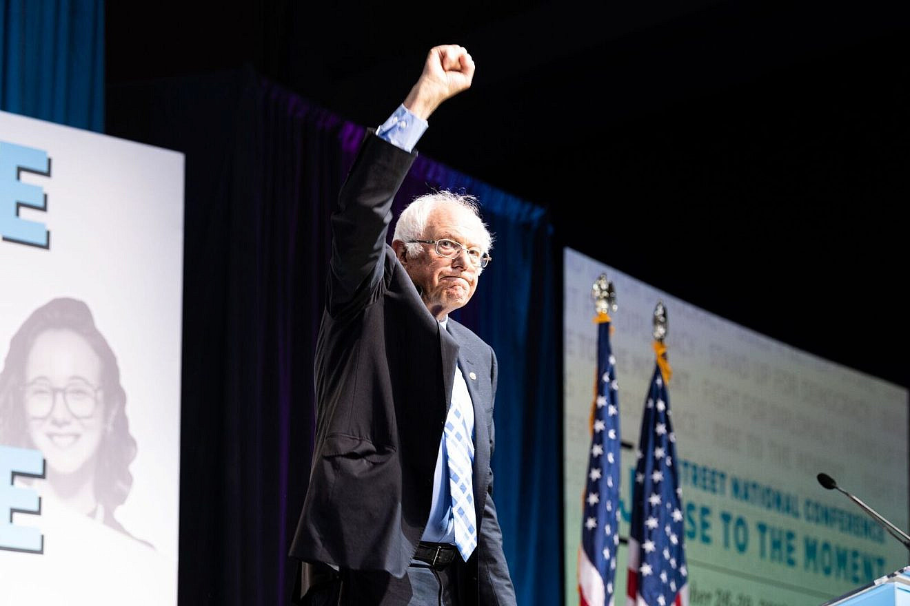 Sen. Bernie Sanders (I-Vt.), who is running for the 2020 Democratic presidential nomination, at the annual J Street Conference in Washington, D.C., on Oct. 28, 2019. Credit: Michael Brochstein/Split Stone Media.