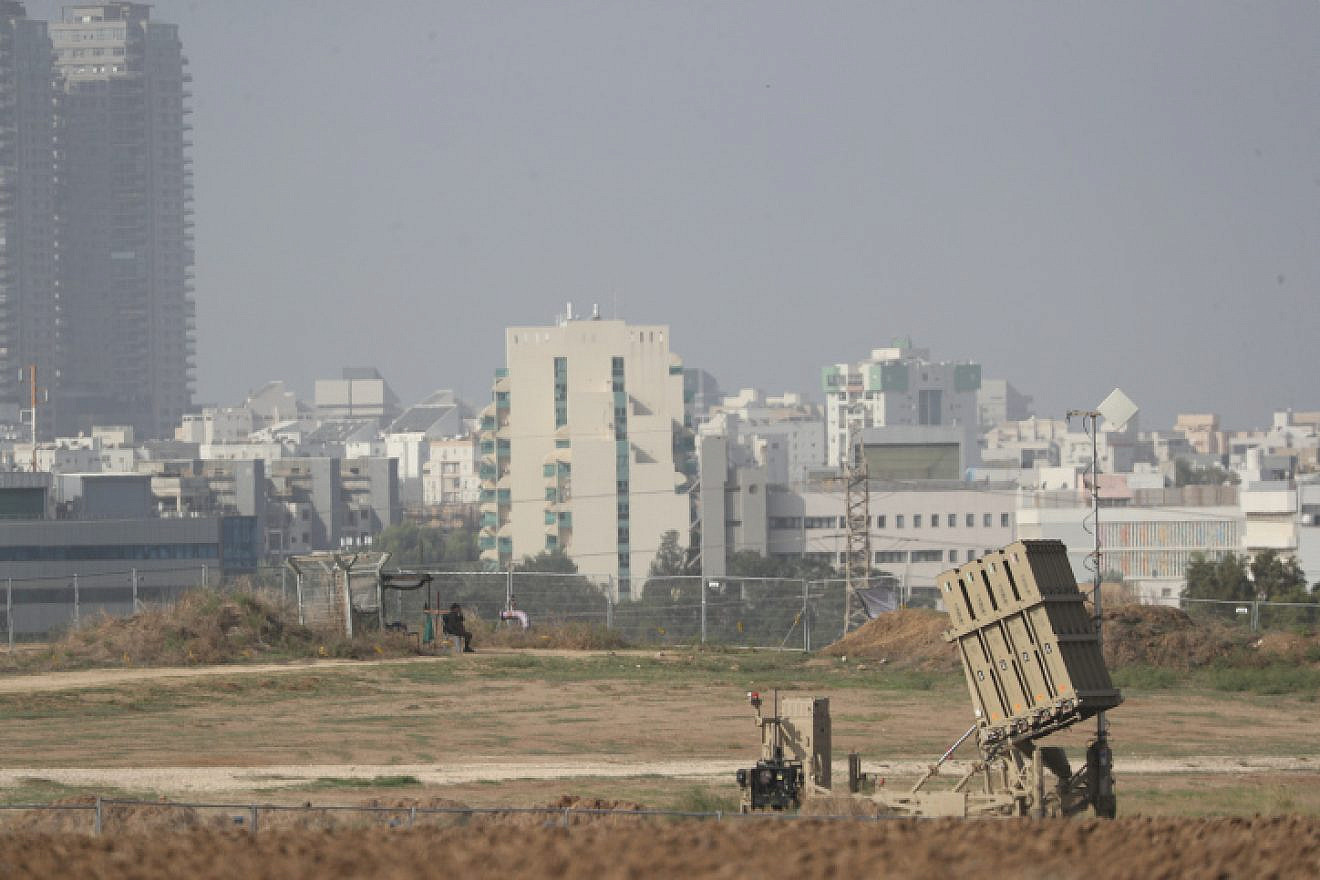 An Iron Dome air-defense battery in southern Israel near the border with the Gaza Strip on Nov. 13, 2019. Photo by Yonatan Sindel/Flash90.