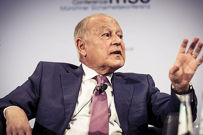 Arab League Secretary-General Ahmed Aboul Gheit speaks at the 2019 Munich Security Conference in Munich, Germany, on Feb. 17, 2019. Credit: Kuhlmann/ MSC via Wikimedia Commons.