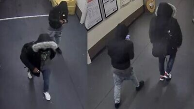 CCTV images of the suspects behind an anti-Semitic attack in north London on Nov. 29, 2019. Source: London Metropolitan Police.