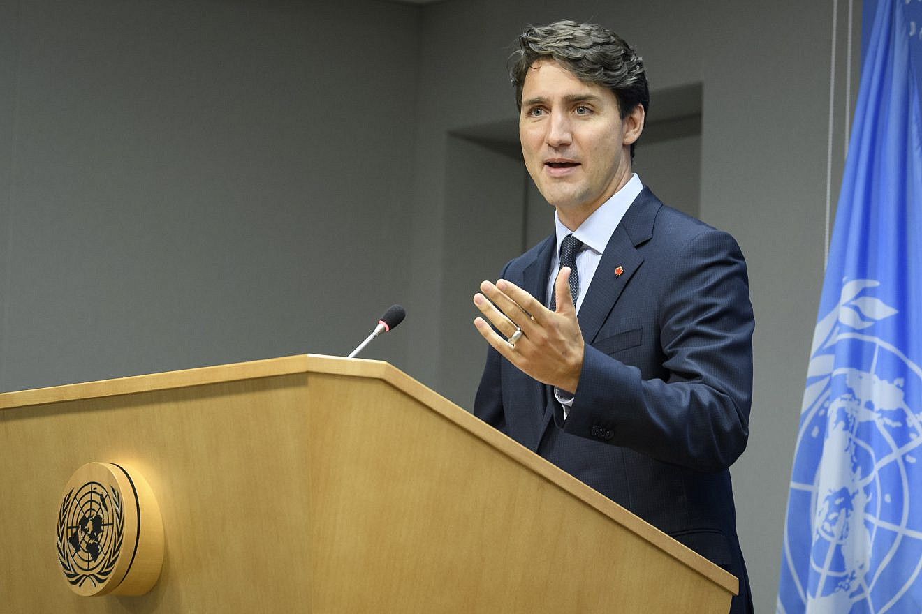 Justin Trudeau, Prime Minister of Canada, making an address at the United Nations in 2017. Photo by Manuel Elias/UN.
