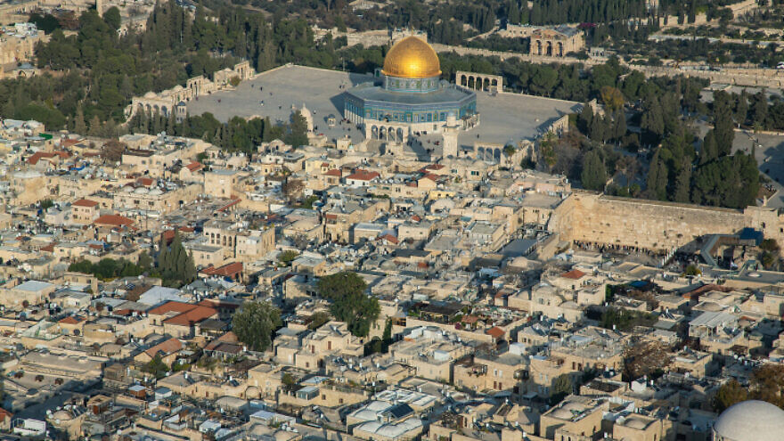 A view of the Old City of Jerusalem on Dec. 17, 2019. Photo by Moshe Shai/Flash90.