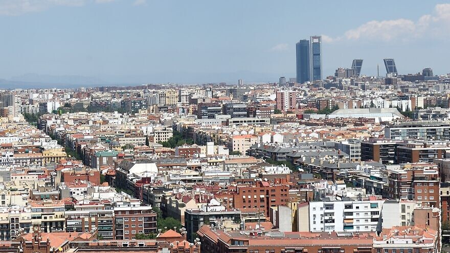 The Madrid skyline. Source: Wikimedia Commons.