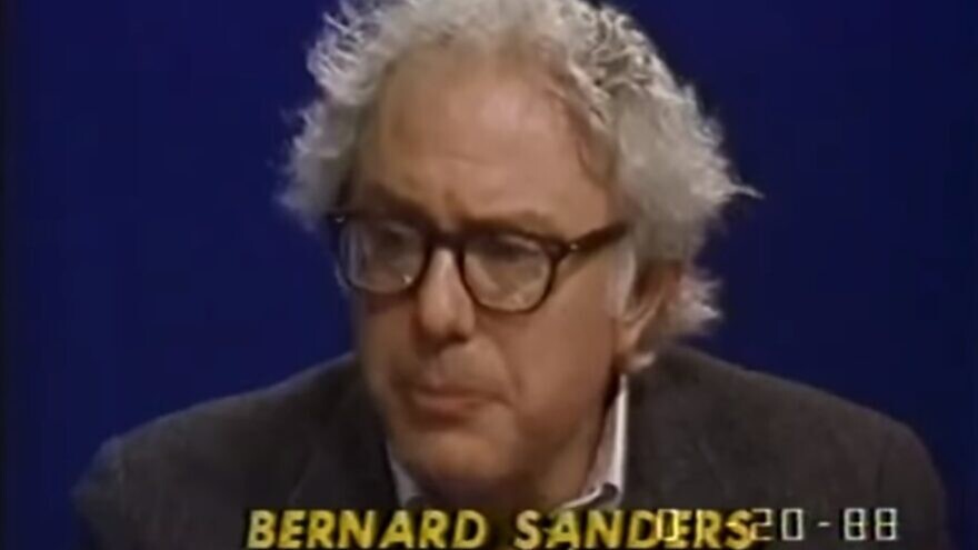 Sen. Bernie Sanders (I-Vt.) during a C-Span interview when he was mayor of Burlington, Vt., in 1988. Source: Screenshot.