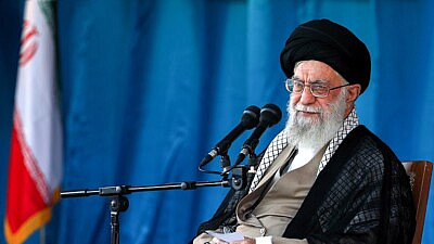 Iran's Supreme Leader Ayatollah Ali Khamenei attends the Great Conference of Basij members at Azadi stadium in Tehran, Oct. 4, 2018. Source: Wikimedia Commons.