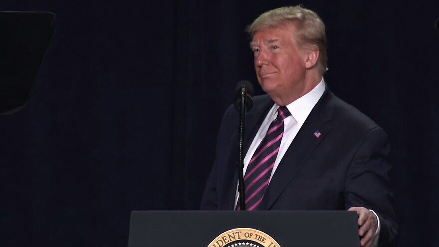 U.S. President Donald Trump at the 68th Annual National Prayer Breakfast, Feb. 6, 2020. Source: YouTube/The White House.
