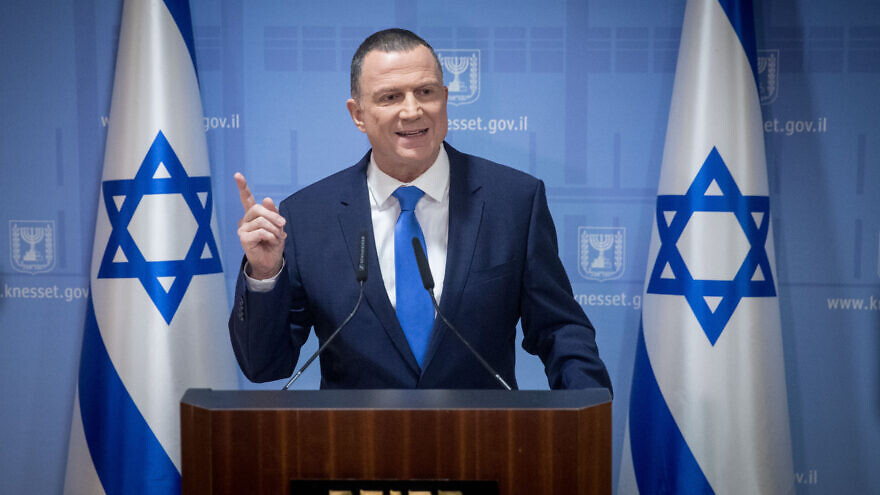 Speaker of the Knesset Yuli Edelstein in the Israeli parliament, in Jerusalem on Jan. 12, 2019. Photo by Yonatan Sindel/Flash90.