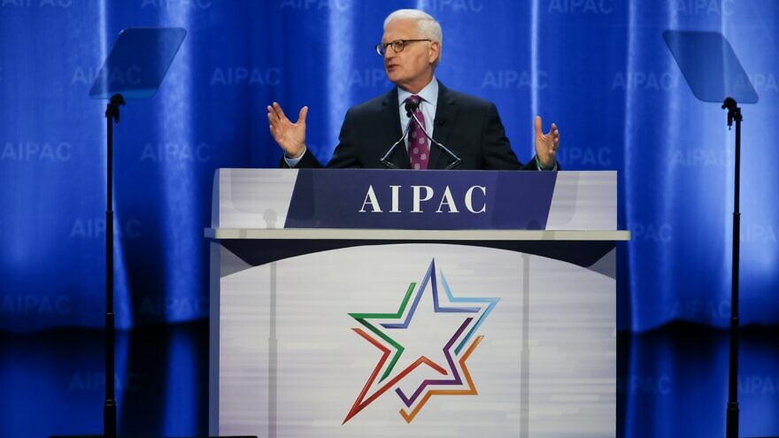 AIPAC CEO Howard Kohr speaking at the annual AIPAC Policy Conference in Washington, D.C., March 2, 2020. Credit: AIPAC.