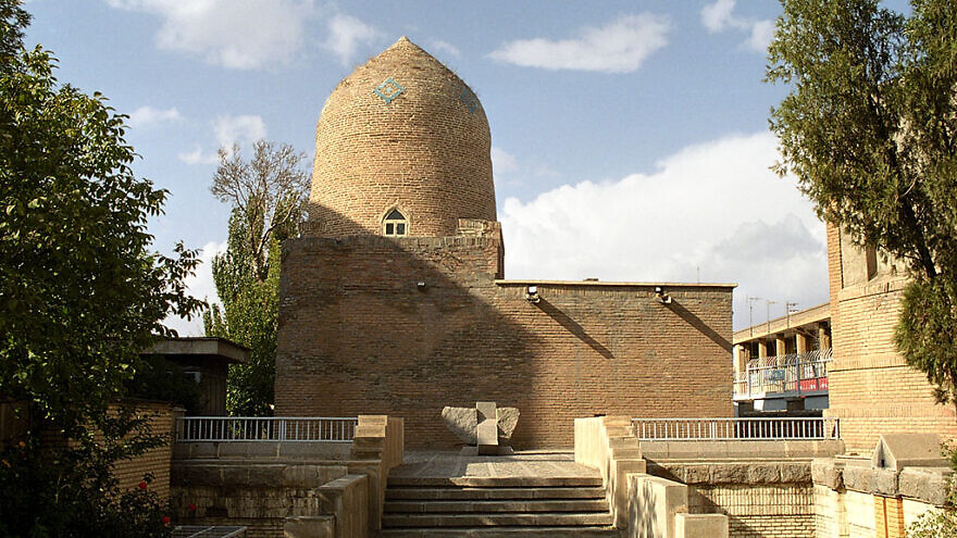 The mausoleum of the biblical Esther and her cousin Mordechai in Hamadan, one of the most important Jewish sites in Iran, May 2002. Credit: Philippe Chavin via Wikimedia Commons.
