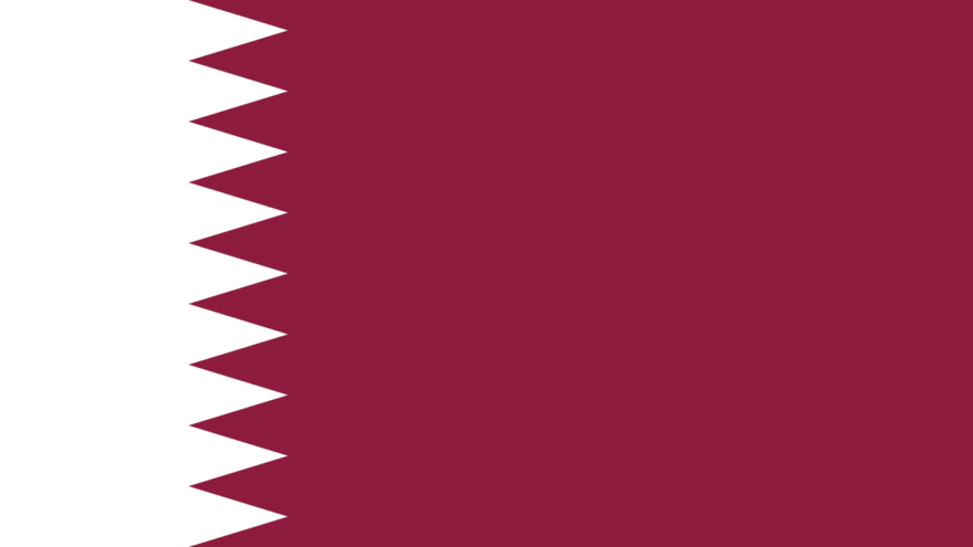 Qatari flag. Credit: Wikimedia Commons.
