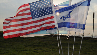 U.S. and Israeli flags. Credit: defenseimagery.mil via Wikimedia Commons.