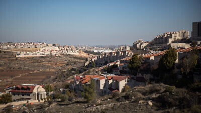 View of Efrat, in Gush Etzion, Judea and Samaria, on January 6, 2020. Photo by Hadas Parush/Flash90.
