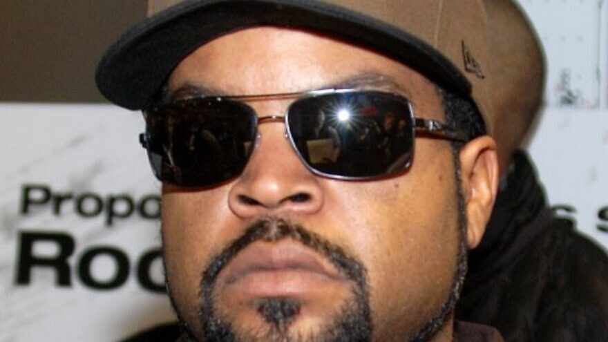 Rapper and film actor Ice Cube at a screening for "Ride Along" in Chicago, on Jan. 9, 2014. Credit: Adam Bielawski via Wikimedia Commons.