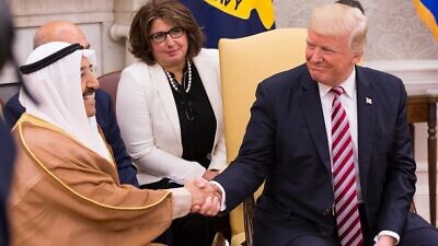 U.S. President Donald Trump and Amir Sabah al-Ahmed al-Jaber al-Sabah of Kuwait, Sept. 7, 2017. Official White House Photo by Stephanie K. Chasez.