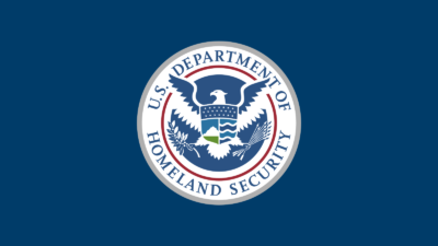 The official flag of the U.S. Department of Homeland Security. Credit: United States Department of Homeland Security via Wikimedia Commons.