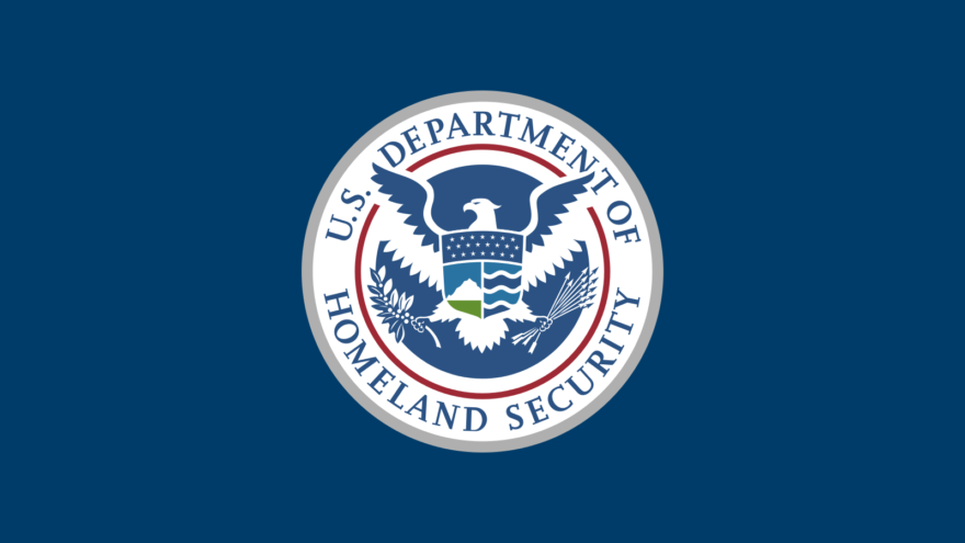 Official flag of the U.S. Department of Homeland Security. Credit: United States Department of Homeland Security via Wikimedia Commons.