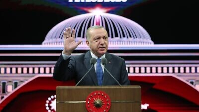 Turkish President Recep Tayyip Erdoğan. Source: Turkish Presidency via Twitter.